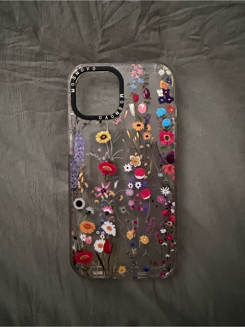 Clear Floral iPhone Case - Multicolor